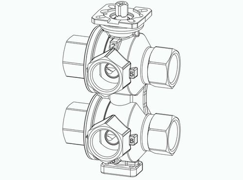 IMI-Hydronic-Engineering-IMI-TA-6-Wege-Ventil-Innengewinde-DN-20-32203130504 gallery number 1